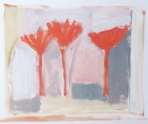 Red Trees, 2002 (akryl på papper)